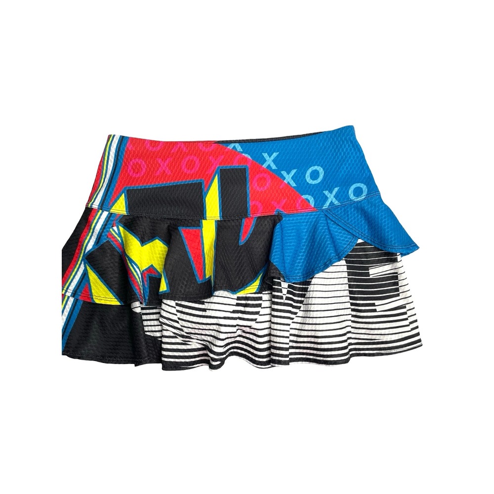 Lucky in Love Future Retro printed tennis skirt skorts Size S tennis pickleball